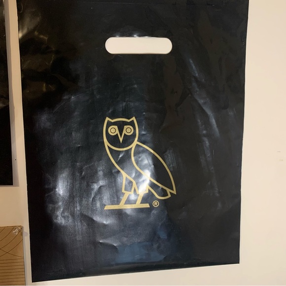 Authentic OVO Retail Plastic Shopping Bags x2 - Picture 2 of 2
